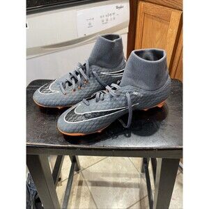 Nike Mens  HyperVenom Phantom 3 Soccer Cleats Size 7 Orange/Grey